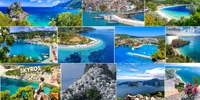 Insulele verzi ale Greciei ascunse din Arhipelagul Sporade în Marea Egee Colaj DMS 