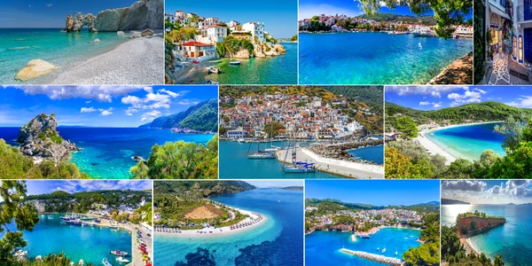 Insulele verzi ale Greciei ascunse din Arhipelagul Sporade în Marea Egee Colaj DMS 