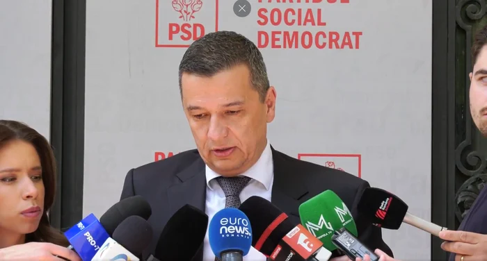 Declarații de presă susținute de Grindeanu. FOTO: captură video Facebook / Sorin Grindeanu