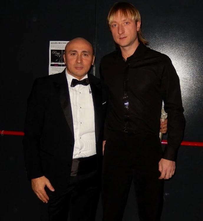 Marcel Pavel, alături de Evgeni Plushenko