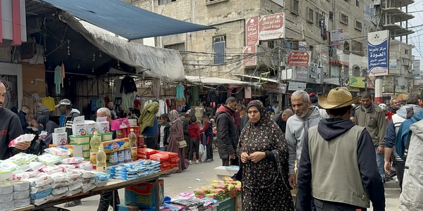 Piata in fasia gaza in timpul ramadanului foto Profimedia jpg