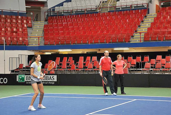 Andreea Mitu, la antrenament