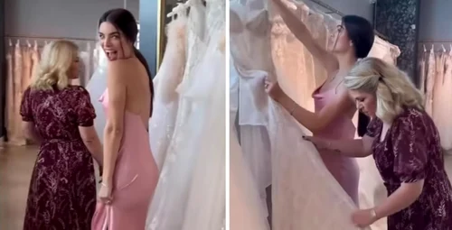 Nadia își caută rochie