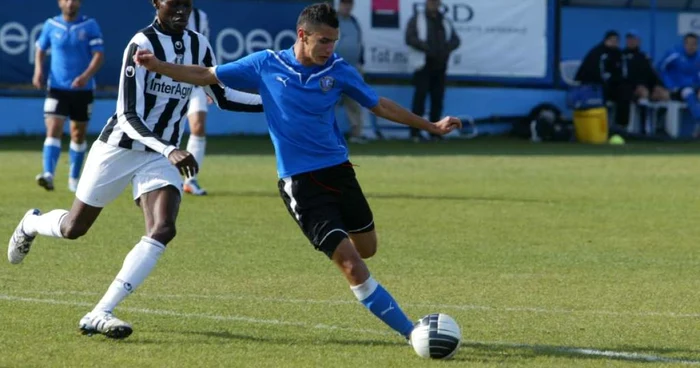 Romario Benzar, pe teren Foto: Academia Gheorghe Hagi