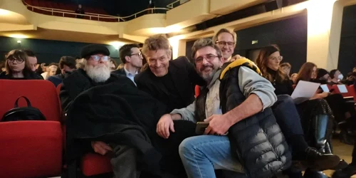 Lucian Băncilă, alături de Willem Dafoe și Enrico Ghezzi jpeg