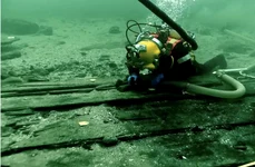 Cea mai mare navă medievală de transport marfă, descoperită de arheologi (© Viking Ship Museum)