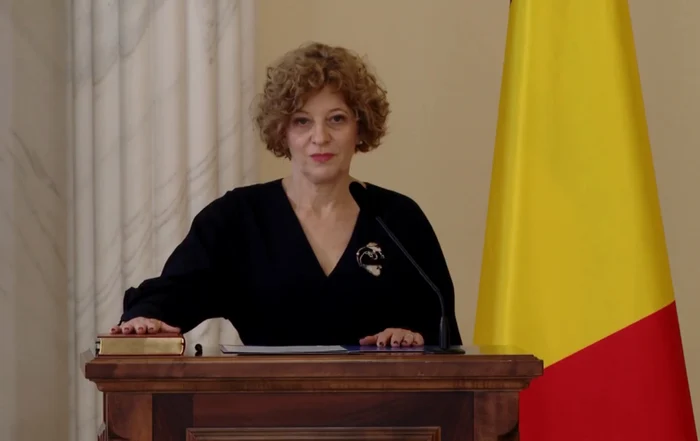 Oana Gheorghiu este noul vicepremier al României. Foto: captură video Presidency.ro