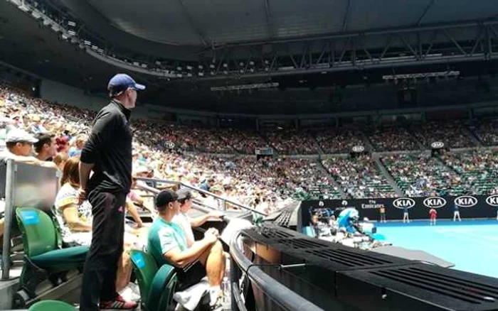 Darren Cahill n-a mai rezistat tensiunii FOTO Iulian Anghel (Melbourne)