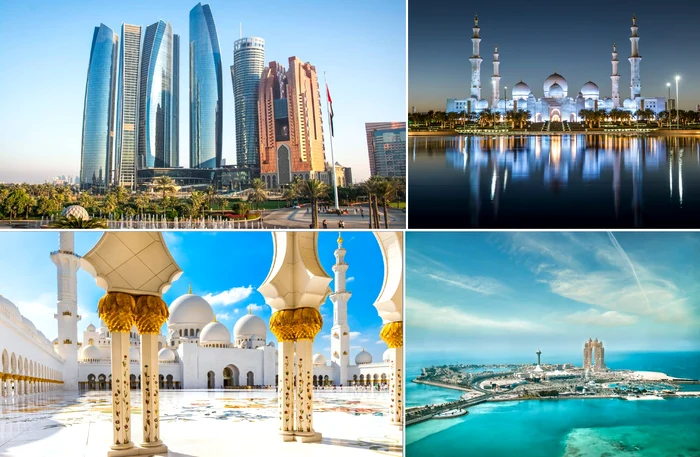 Abu Dhabi - capitala Emiratelor Arabe Unite Colaj 