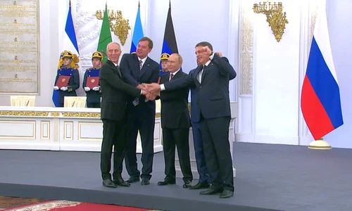 Vladimir Putin a proclamat oficial anexarea a patru provincii ucrainene 
