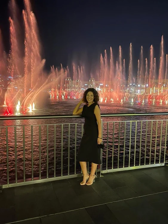 Ioana Ginghină și spectacolul fântânilor din Dubaifoto: Instagram