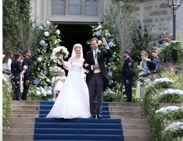 VIDEO Imagini de la nunta „celei mai bogate prinţese din Europa". Cu cine s-a căsătorit
