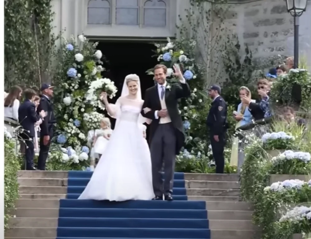 Imagini de la nunta „celei mai bogate prinţese din Europa". Cu cine s-a căsătorit