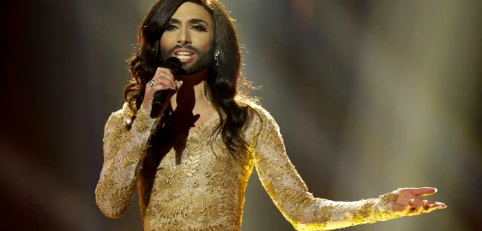 Cântăreţul austriac Conchita Wurst este câştigătorul Eurovision 2014 FOTO Guliver/Getty Images