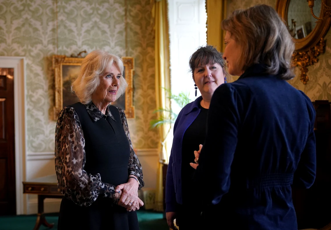 Regina Camilla, la Palatul Buckingham, pe 16 aprilie 2024, GettyImages 