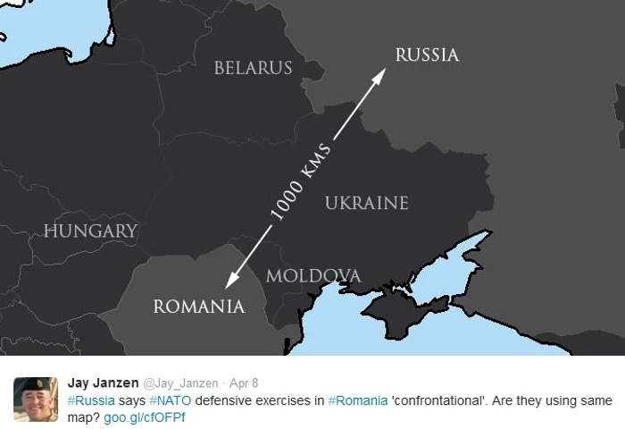 Colonelul Jay Janzen a luat peste picior pe Twitter declaraţiile ruşilor
