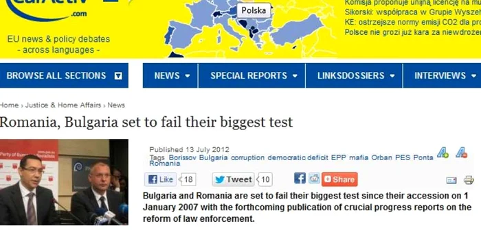 EurActiv a analizat problemele României şi Bulgariei