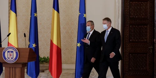 Klaus Iohannis - Nicolae Ciucă - premier desemnat - 21 oct 2021 / FOTO Inquam Photos / George Călin