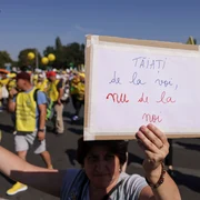 Protest educație - mii de profesori în Piața Victoriei FOTO Inquam / Octav Ganea 