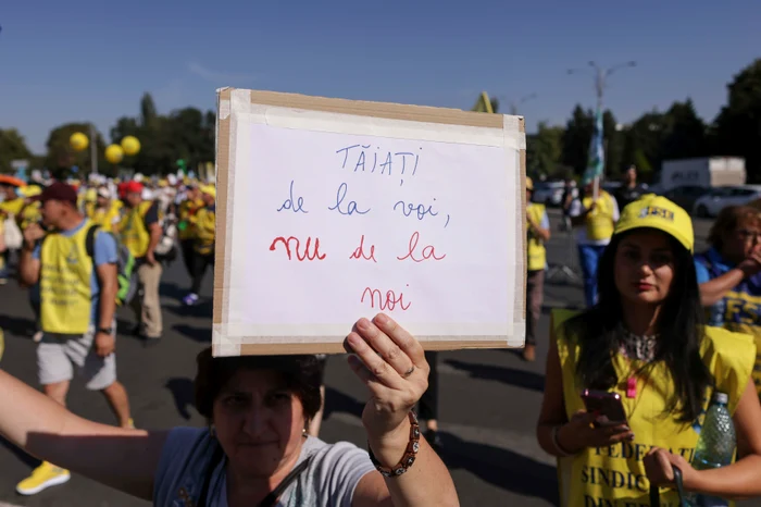 Profesorii au anunțat că se pregătesc de noi proteste FOTO: Inquam Photos/Octav Ganea