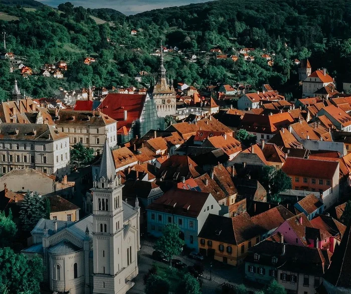 Sighișoara un oraș cu multe simboluri și embleme FOTO: C.N.I.P.T. Sighisoara