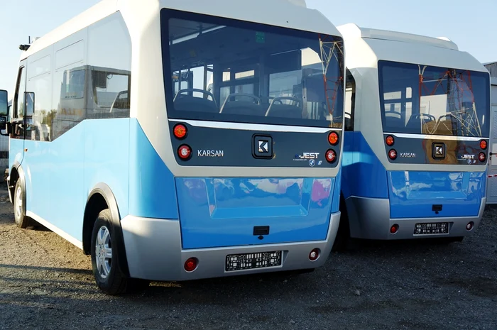 Autobuzele electrice au ajuns în parcul SC Transport Public FOTO: Daniel Palade