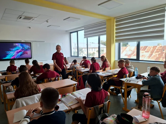 Sală de clasă la Darabani FOTO Cosmin Zamfirache