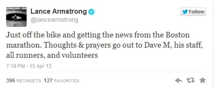 Lance Armstrong Twitter