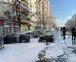 Mașinile incendiate au fost stinse de pompieri