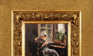 thumbnail Bretonă lucrând   Nicolae Grigorescu jpg