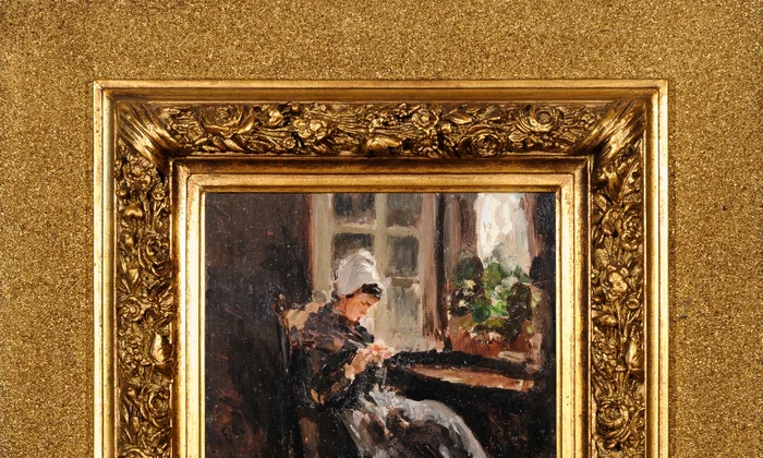 thumbnail Bretonă lucrând   Nicolae Grigorescu jpg