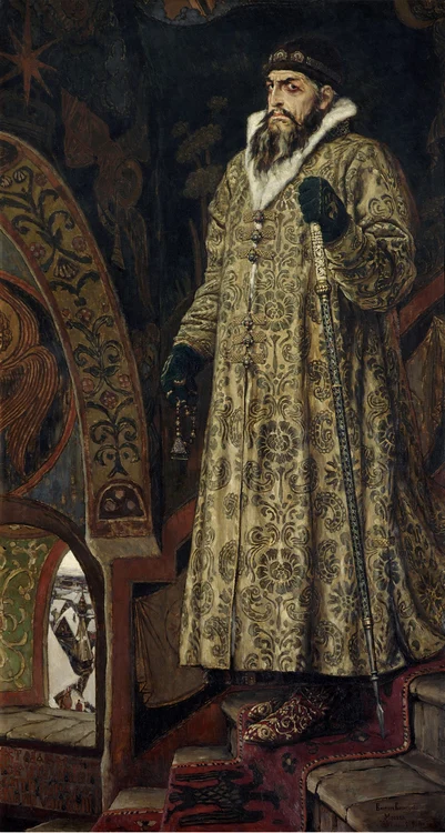 Portret al lui Ivan al IV-lea de Victor Vasnețov, din 1897, afalt la Galeria Tretiakov din Moscova