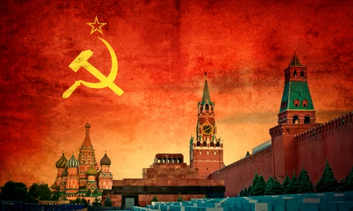 Steagul URSS. Simbol al socialismului, comunismului și Uniunii Sovietice FOTO shutterstock