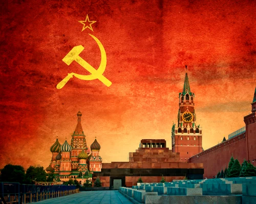Steagul URSS. Simbol al socialismului, comunismului și Uniunii Sovietice FOTO shutterstock
