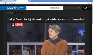 Societatea civilă, Estul şi Vestul  După 25 de ani – dialog cu Karen FOGG jpeg