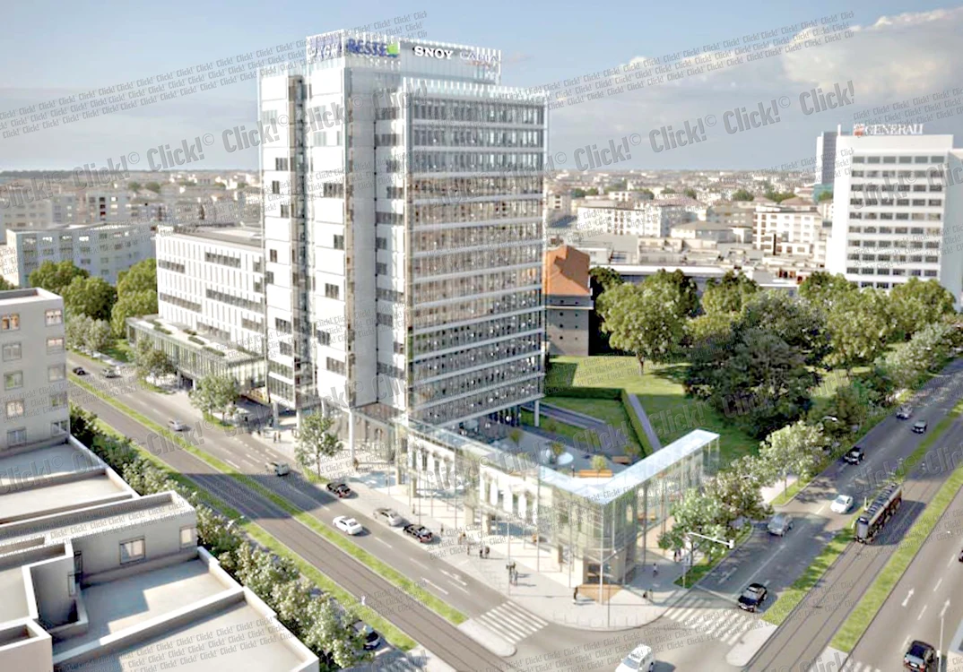 Clădirea de birouri va fi închiriată companiilor multinaţionale care au activităţi în România