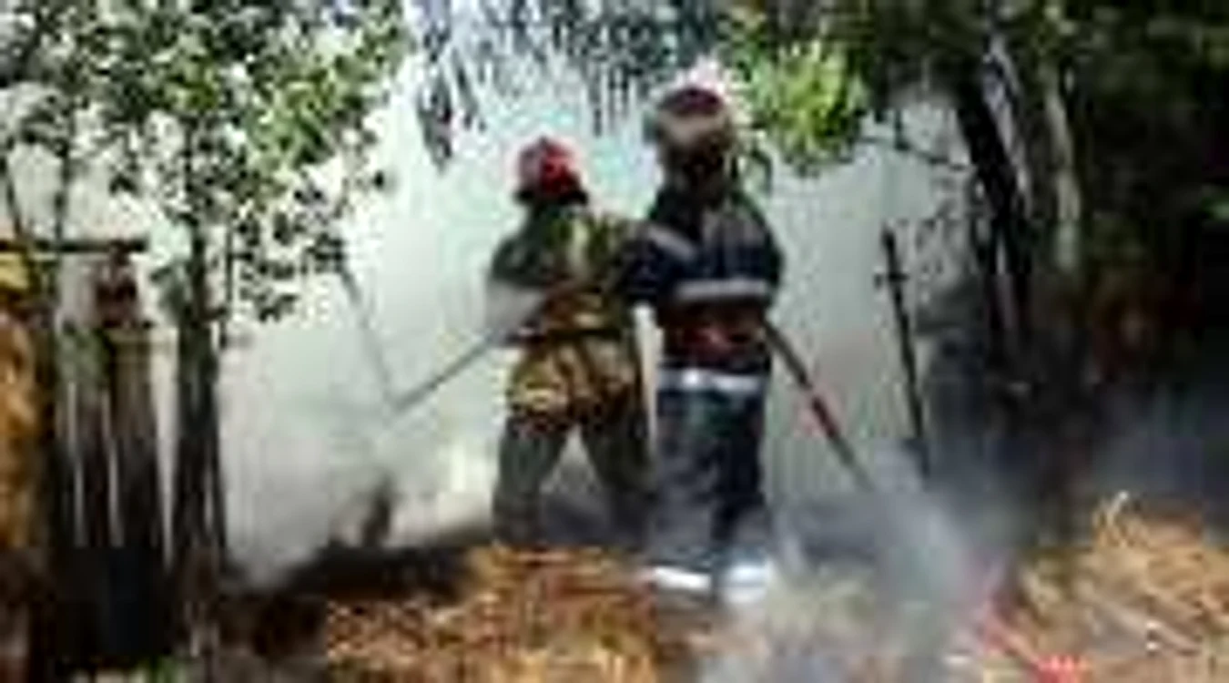 Incendiul s-a extins pe 10 hectare de teren agricol