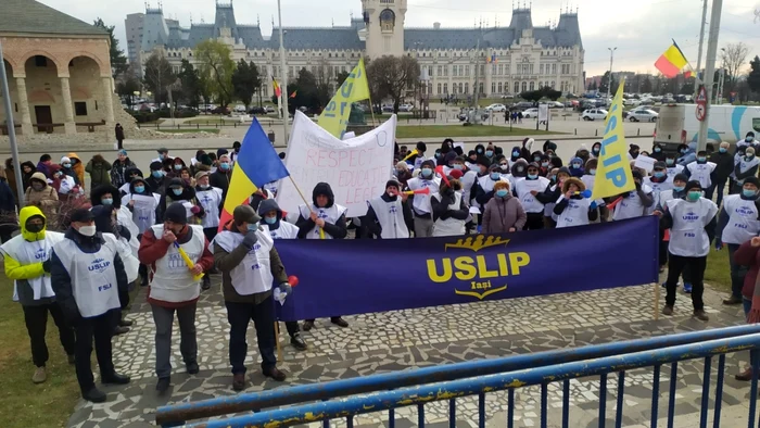 Protest USLIP FOTO: Ziaruldeiasi.ro