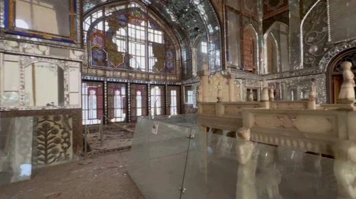 Palatul Golestan a fost avariat în timpul unor atacuri aeriene FOTO X / Touraj Daryaee @tourajdaryaee