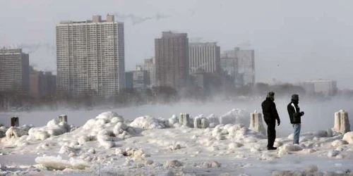 Lacul Michigan Chicago - vortex FOTO AFP 