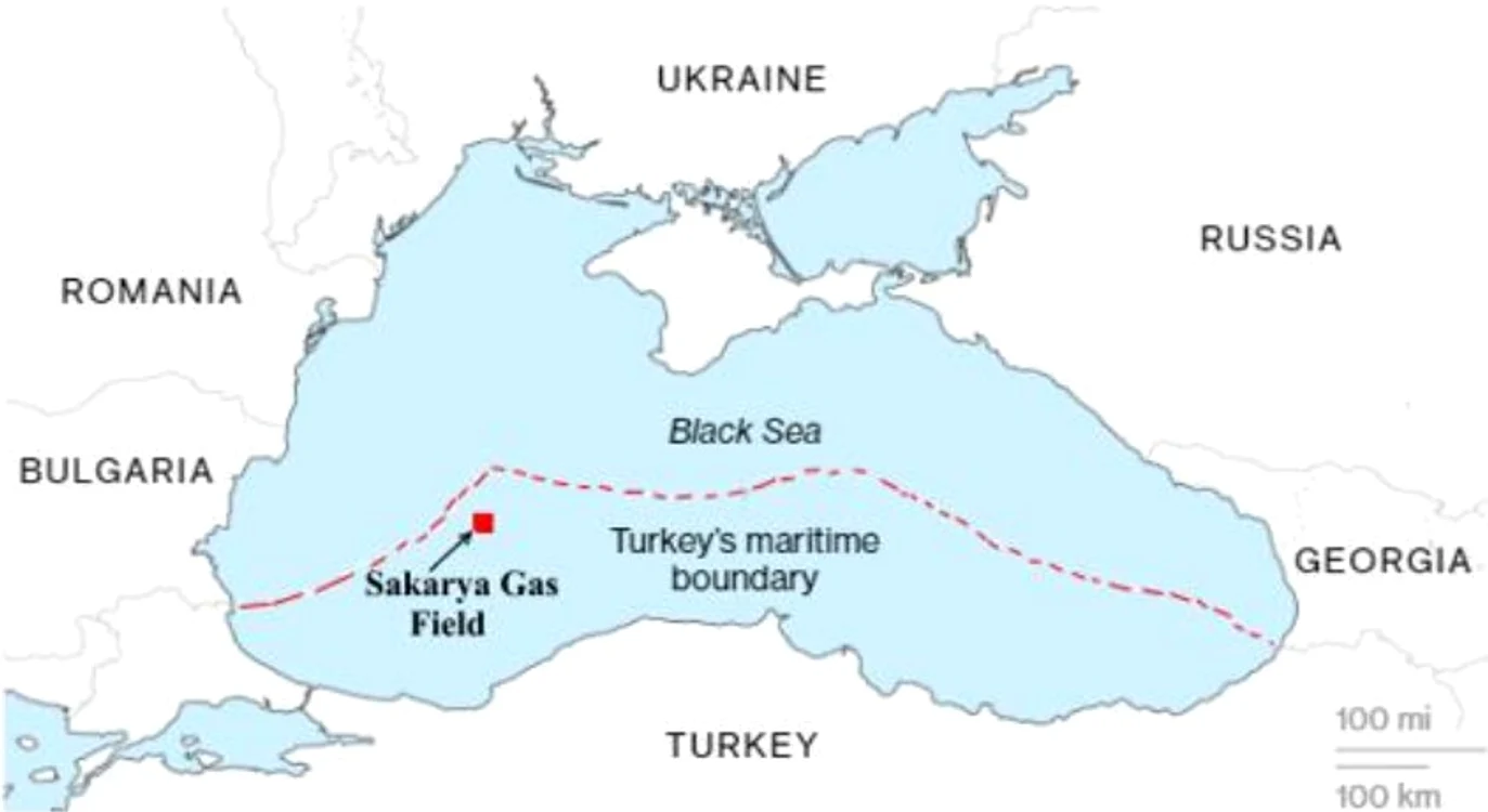 Harta cu țările care au acces la Marea Neagră