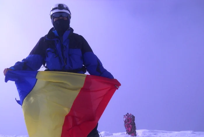 Cristian Cernăianu, pe Mont Blanc.