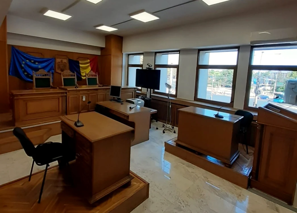 Sală de judecată renovată FOTO Curtea de Apel Galaţi