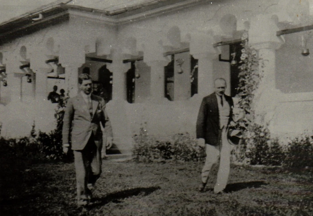 Regele Carol al II lea şi I G Duca la Măldăreşti - Vâlcea Foto Arhiva Florin Epure