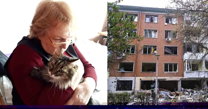 Viorica a rămas fără locuinţă în urma deflagraţiei FOTO Eliza Crihană