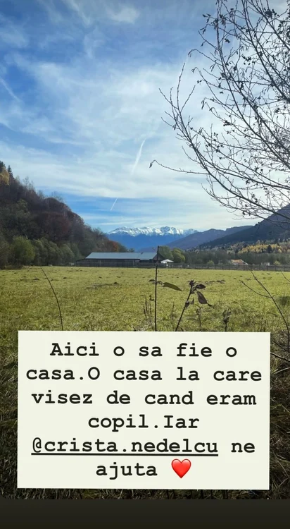 Terenul unde Gina Pistol si Smiley își vor construi casa de vacanță / Foto: Instagram