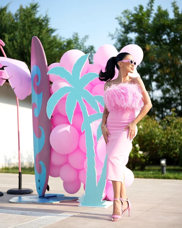 petrecerea tematică Barbie organizată de Adelina Pestrițu pentru ziua lui Zeny