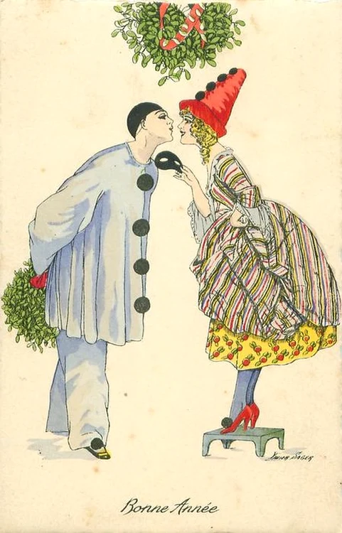 Carte poștală franceză de Anul Nou (1917). Autor: Xavier Sager