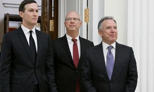 Jared Kushner, Kirill Dmitriev și Steve Witkoff FOTO X @WeReporter jfif
