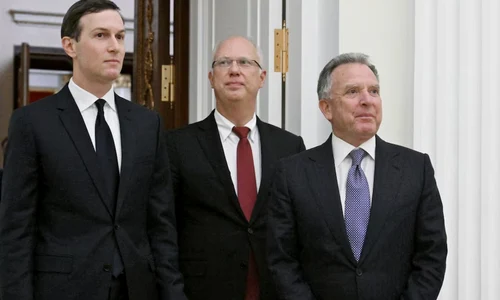 Jared Kushner, Kirill Dmitriev și Steve Witkoff FOTO X @WeReporter jfif